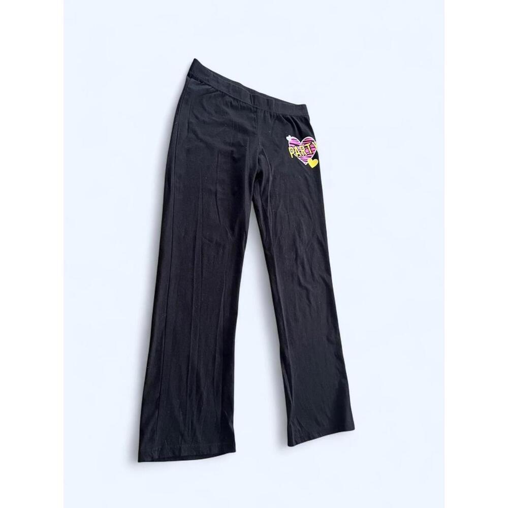 💗 Y2K heart graphic low rise lounge pants Size: Medium - Picture 4 of 8
